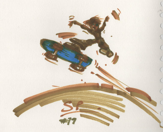 “Skater Boy” - Pen Drawing - 190x160mm - 2024