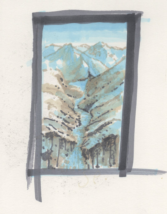 “Landscape” - Pen Drawing - 160x220mm - 2024