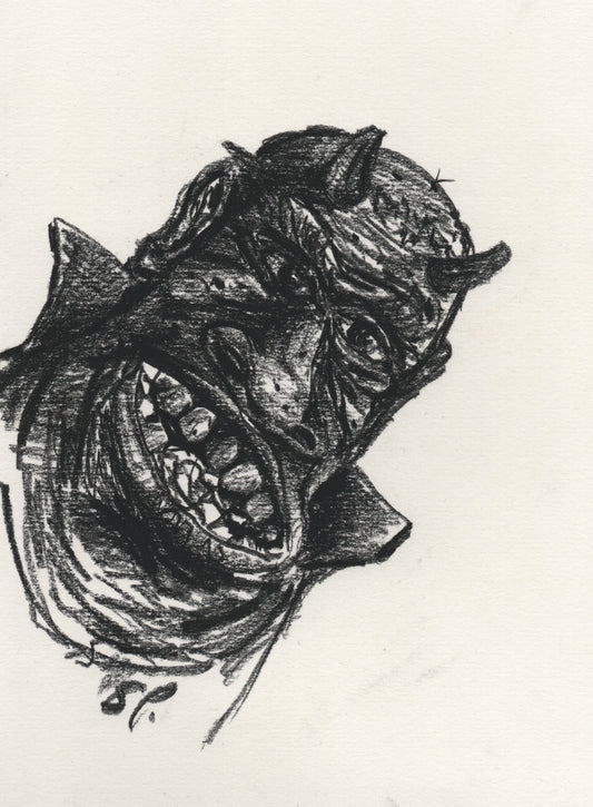 “Ogre” - Conte Crayon - 170x220mm - 2024