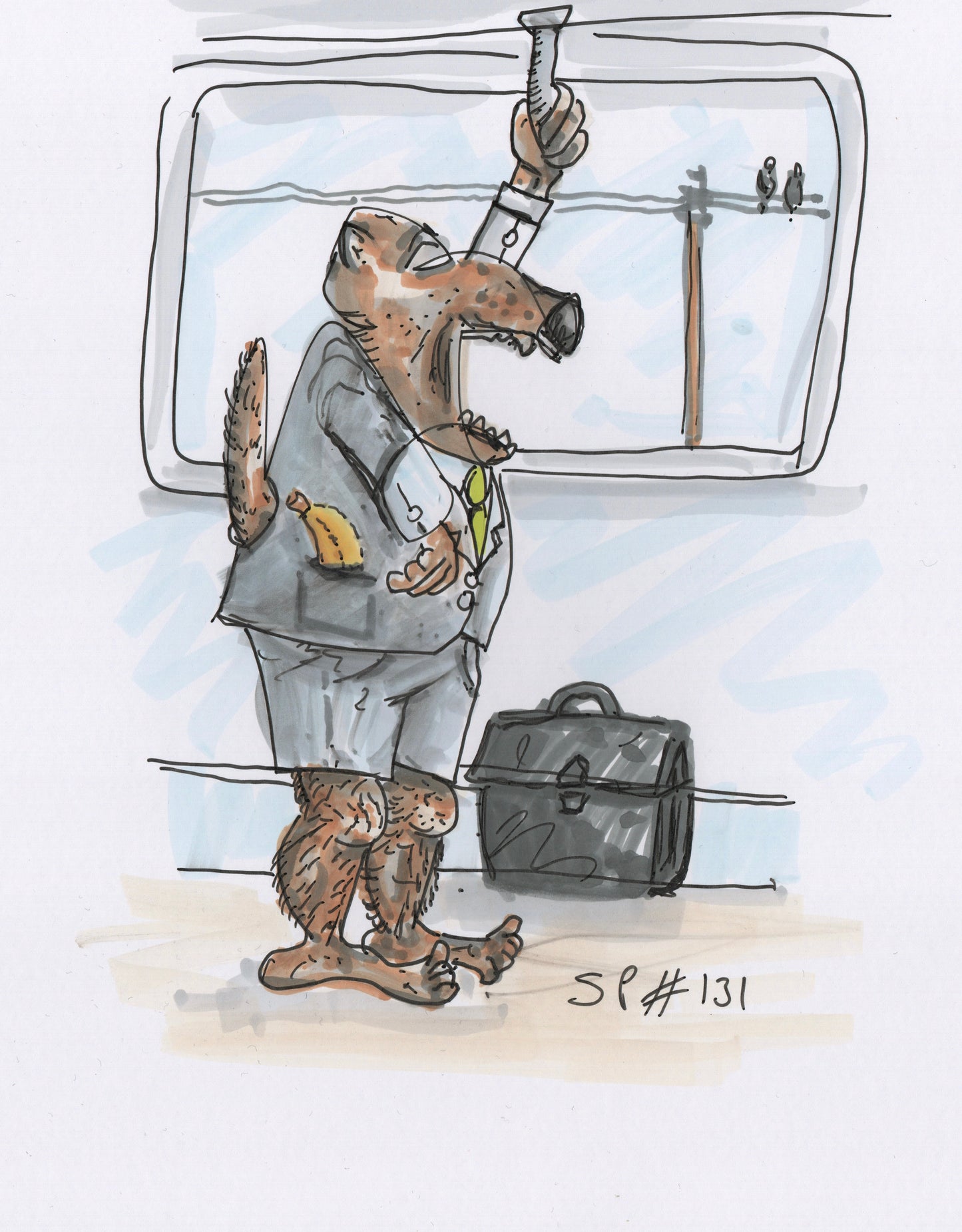 “Subway” - Pen Drawing - 150x210mm - 2025