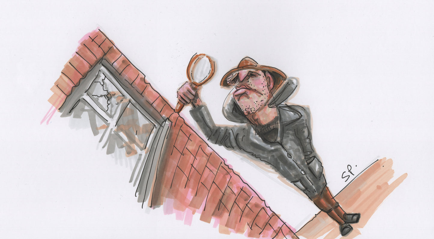 “Detective” - Pen Drawing - 280x160mm - 2025