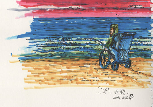 “Fishing” - Pen Drawing - 240x180mm - 2024