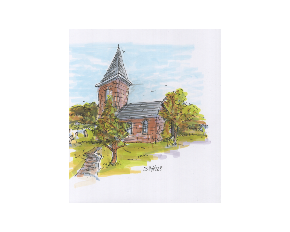 “The Church” - Pen Drawing - 200x230mm - 2025